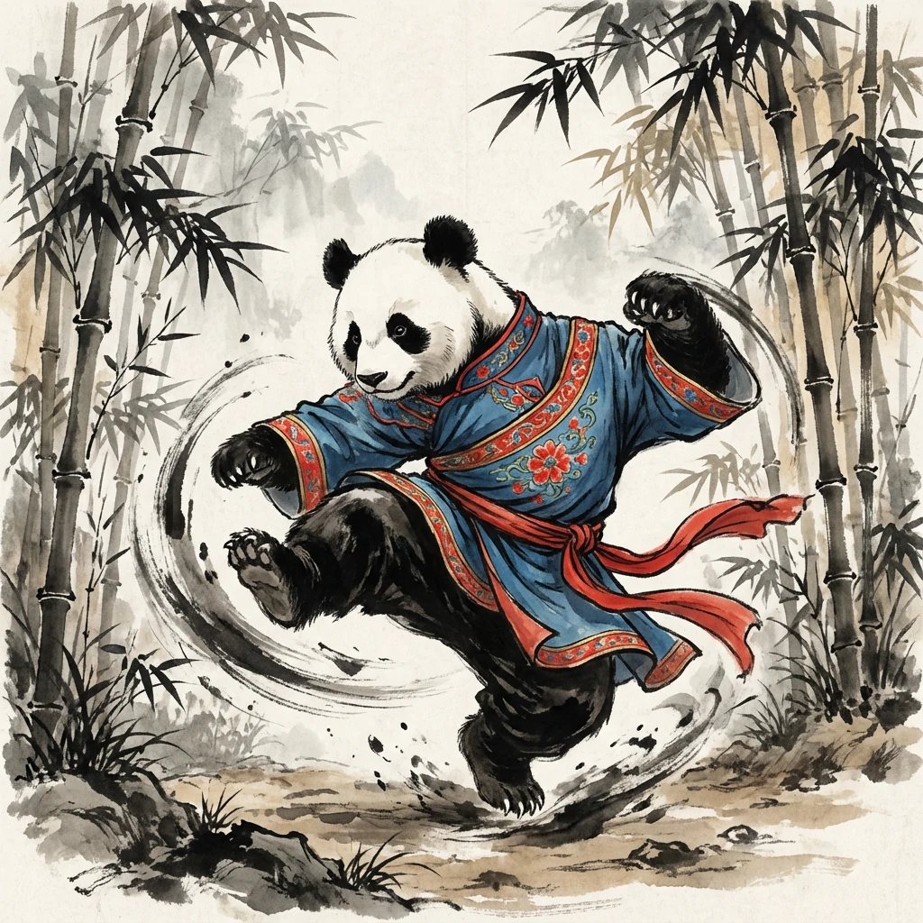 Example: Panda furry art